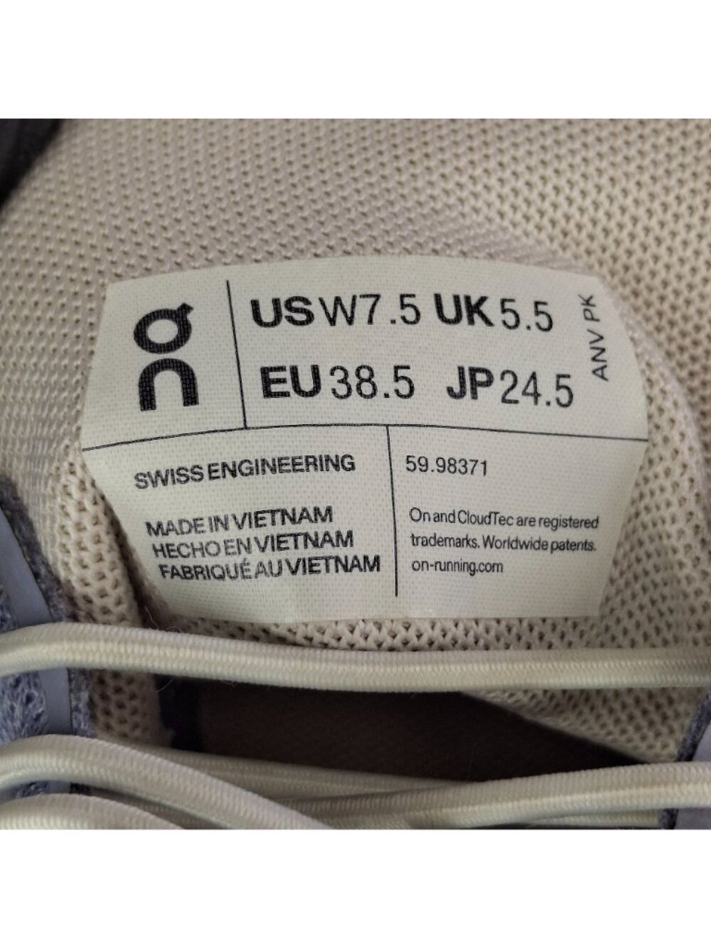 ON Running Cloud 5 Running Shoes Women Size 7.5 US Nimbus Alloy Athletic Sneaker - Picture 7 of 7